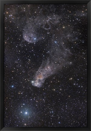 Framed Question Mark Nebula in Orion Print