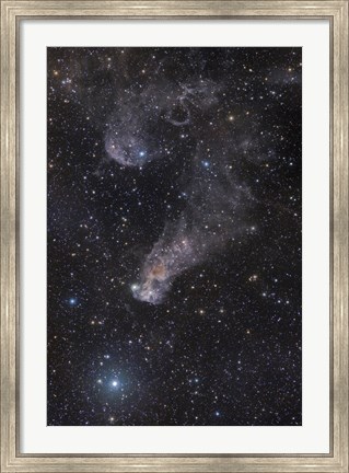 Framed Question Mark Nebula in Orion Print