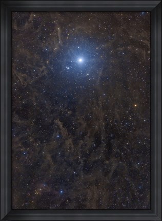 Framed Polaris Surrounded by Molecular Clouds Print