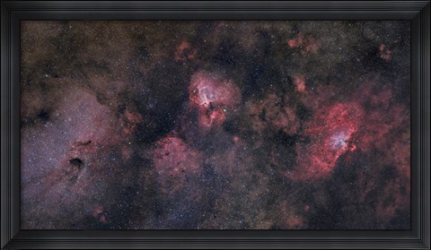 Framed Sagittarius Region of Milky Way Galaxy Print