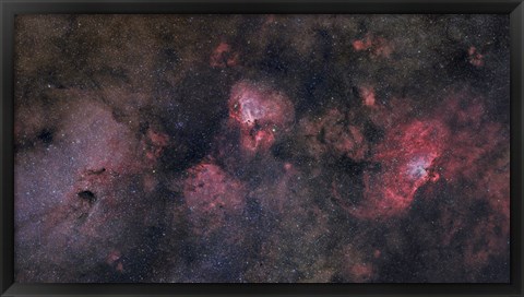 Framed Sagittarius Region of Milky Way Galaxy Print