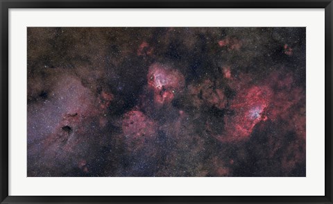 Framed Sagittarius Region of Milky Way Galaxy Print