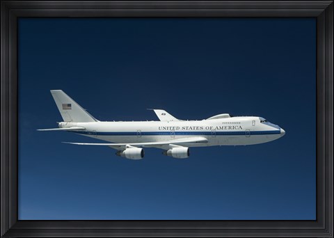 Framed E-4B National Airborne Operations Center Aircraft Print
