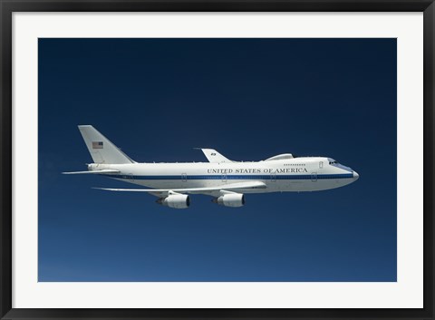 Framed E-4B National Airborne Operations Center Aircraft Print