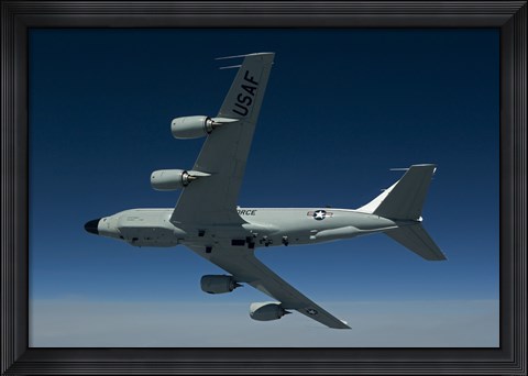 Framed RC-135W Rivet Joint Aircraft Print