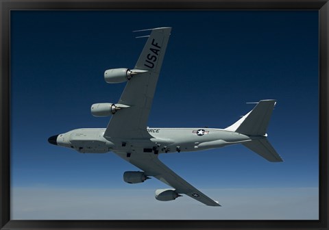 Framed RC-135W Rivet Joint Aircraft Print