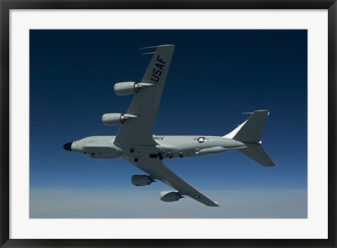 Framed RC-135W Rivet Joint Aircraft Print