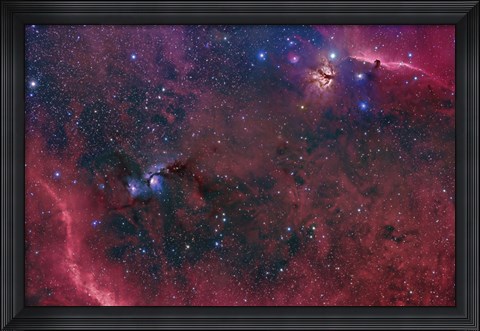 Framed Widefield View in the Orion Constellation Print