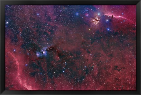 Framed Widefield View in the Orion Constellation Print