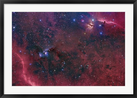 Framed Widefield View in the Orion Constellation Print