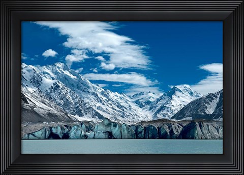 Framed Tasman Glacier Terminal Lake, South Island, New Zealand Print