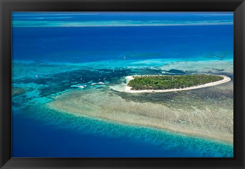 Framed Australia, Cairns, Great Barrier Reef, Green Island Print