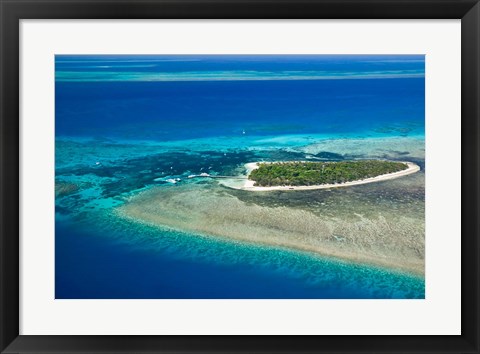 Framed Australia, Cairns, Great Barrier Reef, Green Island Print