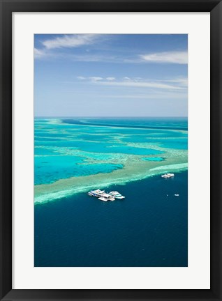 Framed Australia, Whitsunday Coast, Great Barrier Reef (vertical) Print