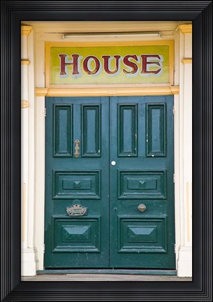 Framed Building detail in the historic district, Maryborough, Queensland, Australia Print