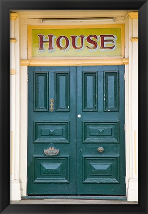 Framed Building detail in the historic district, Maryborough, Queensland, Australia Print