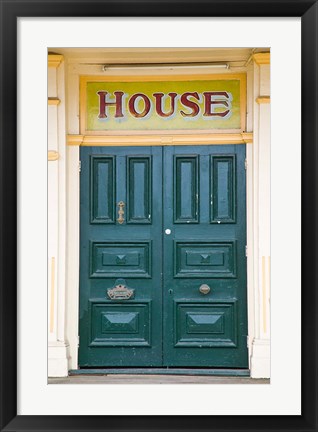 Framed Building detail in the historic district, Maryborough, Queensland, Australia Print