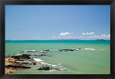 Framed Australia, Emu Park, Churchill Lookout, Beach Print