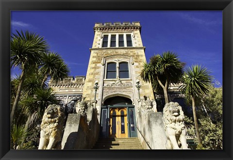 Framed Larnach Castle entrance, South Island, New Zealand Print