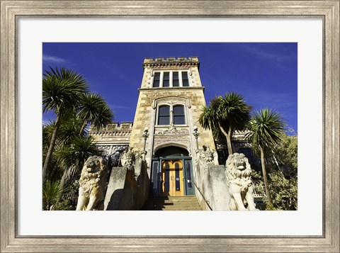 Framed Larnach Castle entrance, South Island, New Zealand Print
