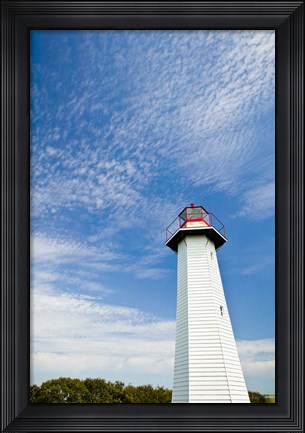 Framed Australia, Cleveland Point Lighthouse, Stradbroke Isl Print