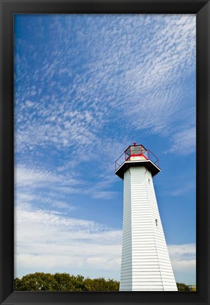 Framed Australia, Cleveland Point Lighthouse, Stradbroke Isl Print