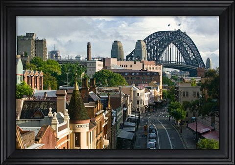 Framed Australia, New South Wales, Sydney, George Street Print