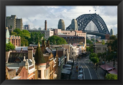 Framed Australia, New South Wales, Sydney, George Street Print