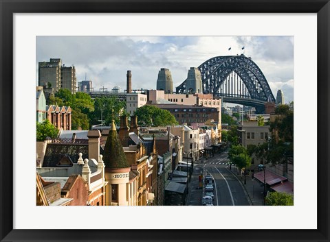 Framed Australia, New South Wales, Sydney, George Street Print