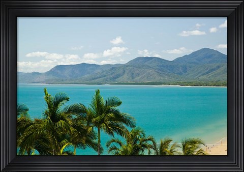 Framed Australia, Port Douglas, Trinity Bay, Flagstaff Hill Print