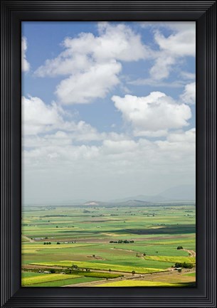 Framed Australia, Queensland, Coastal Plains agriculture Print