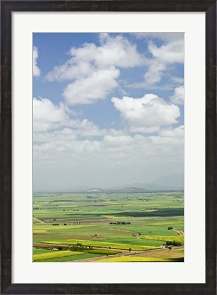 Framed Australia, Queensland, Coastal Plains agriculture Print