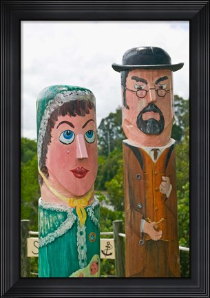 Framed Australia, Queensland, Fraser Coast, Painted pier Print