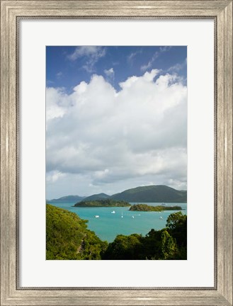 Framed Australia, Whistsunday, Airlie Beach, Shute Harbour Print