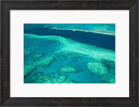 Framed Australia, Whitsunday Coast, Great Barrier Reef (horizontal) Print