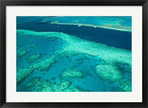 Framed Australia, Whitsunday Coast, Great Barrier Reef (horizontal) Print