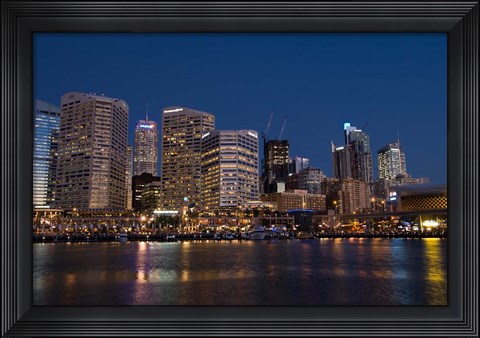 Framed Darling Harbour, Sydney, New South Wales, Australia Print