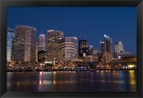 Framed Darling Harbour, Sydney, New South Wales, Australia Print