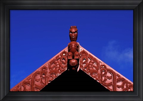Framed New Zealand, North Island, Maori Arts and Crafts Print