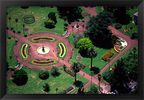 Framed Albert Park and Auckland CBD, New Zealand Print