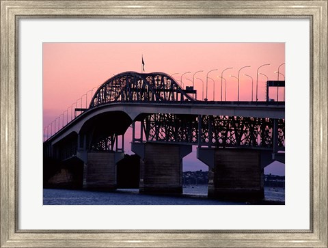Framed Auckland Harbour Bridge, New Zealand Print