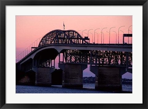 Framed Auckland Harbour Bridge, New Zealand Print