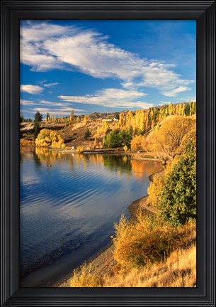 Framed Lake Dunstan, Central Otago, New Zealand Print