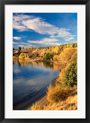 Framed Lake Dunstan, Central Otago, New Zealand Print