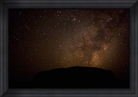 Framed Australia, No Territory, Uluru-Kata Tjuta NP, Stars Print