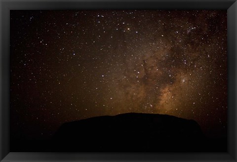 Framed Australia, No Territory, Uluru-Kata Tjuta NP, Stars Print