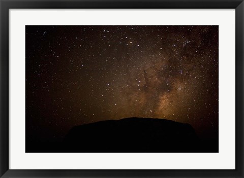 Framed Australia, No Territory, Uluru-Kata Tjuta NP, Stars Print