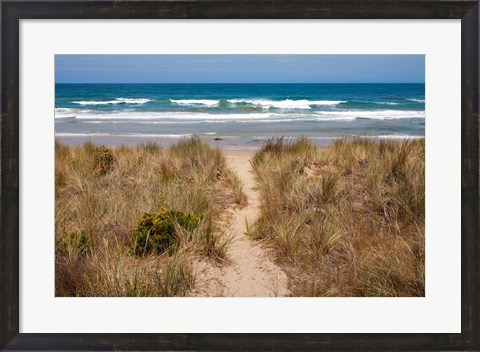 Framed Australia, Victoria, Great Ocean Road, Beach Print