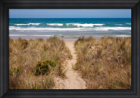 Framed Australia, Victoria, Great Ocean Road, Beach Print
