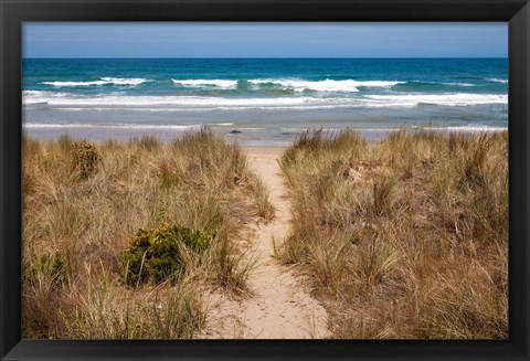 Framed Australia, Victoria, Great Ocean Road, Beach Print